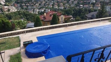 фильтр для бассейна: Hovuzlar üçün nəzərdə tutulmuş mavi rəngli örtük. Bu örtük hovuzunuzu — 1