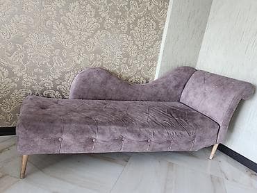 bərbər mebelləri: Qonaq otağı üçün şık çarpayı-divan (şezlonq) - Dizayn: Asimmetrik — 1