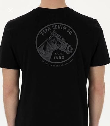 Futbolka, U.S. Polo Assn, L, rəng - Qara