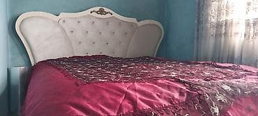 Yataq otağı mebeli dəsti - Rəng: krem/ivori, qızılı dekor elementləri