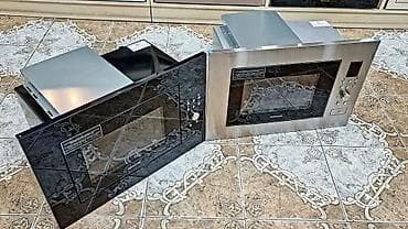 Микроволновка Silver, Встраиваемая, С микроволнами, цвет - Серый, Новый