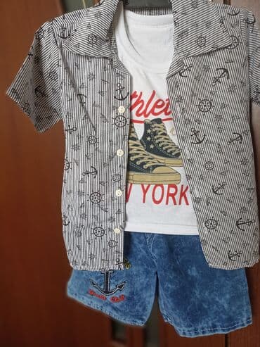 синие детские спортивные костюмы: Комплект, Для мальчиков, 2 - 3 года — 4