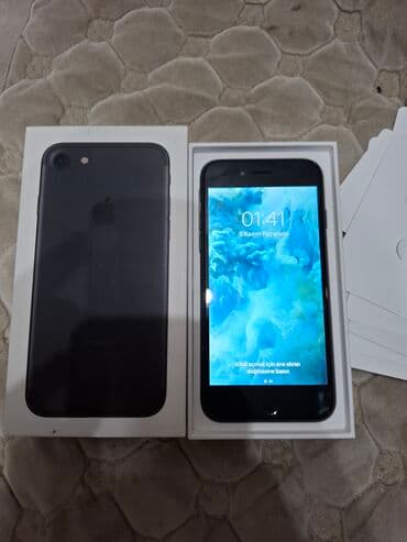 samsun telefonlar: IPhone 7, 128 GB, Qara, Sənədlərlə — 1
