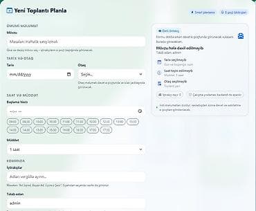 Оборудование для производства: Şirkətlər üçün Daxili İdarəetmə və İclas Sistemi (HR Portal) – SanSoft — 6