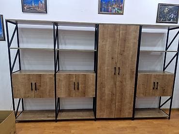 Ofis dəst mebeli: Ağ masa 120 manat Qəhvəyi masa 115 manat Şkaf 250 Aşağı yerləri — 7