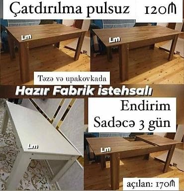usdular: Fabrik istehsalı masa Şəhər daxili çatdırılma və quraşdırılma — 1