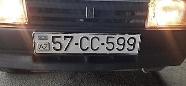 bamper: Azərbaycan nömrə nişanı: 57-CC-599 - Ölkə/standart: AZ (Aİ tipli, sol — 1