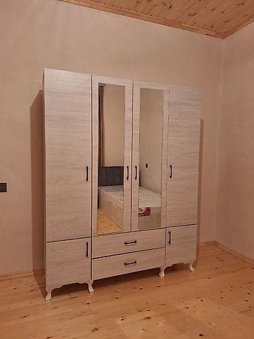 4 qapılı geyim dolabı - Ölçü: 1.60 × 47 × 2 m - Material: laminat -