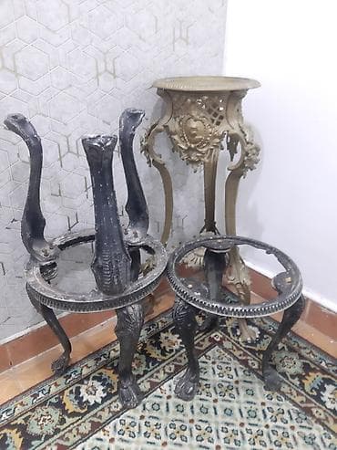 lovhe: Zərif dekorativ masalar üçün metal karkas dəstləri - Material: tökmə — 1