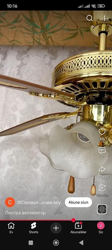 İşıqlandırma: Çılçıraq, 4 lampa, Metal — 1