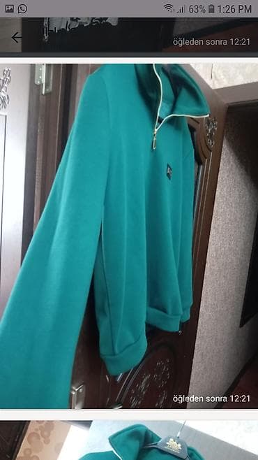 Другая мужская одежда: Мужская толстовка, 2XL, цвет - Зеленый — 4