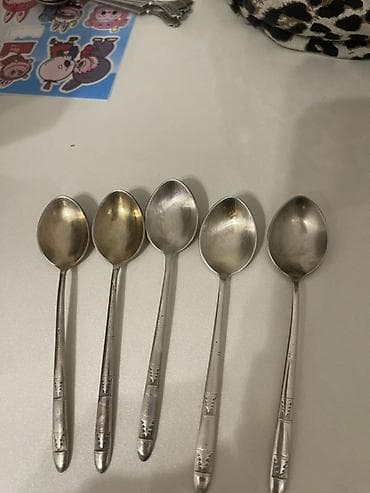 Melxiordu!! Məhsul: Köhnə dizaynda çay qaşıqları dəsti - Miqdar: 5