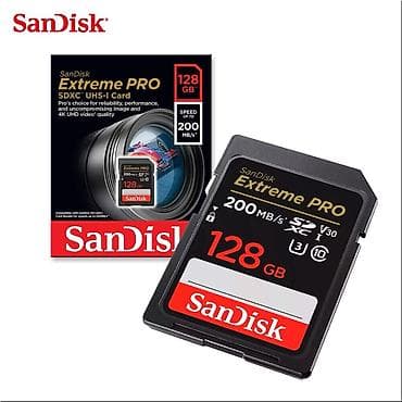 video ceken: SanDisk Extreme PRO SDXC UHS-I yaddaş kartı – 128 GB - Kapasite: 128 — 1