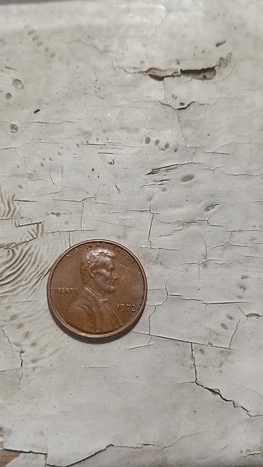 Məhsul: 1972 Lincoln Penny (ABŞ 1 sent sikkəsi) Təsvir: - Ön üz