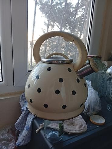 cay desmallari: Emallı klassik fit çaydan - Material: Emal örtüklü korpus, iç hissə — 1