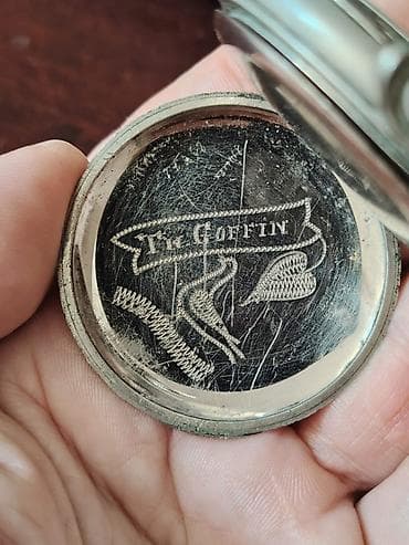 Монеты: Tic Coffin antik cib saatı korpusu (XIX əsr) Təsvir: Tic Coffin — 3