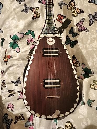 Sədəfli elektro saz – əla səslənmə! - Korpus: tünd qoz rəngli ağac