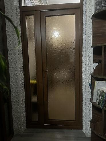 plazma pen: PVC plastik qapı-pəncərə dəsti - Material: ağac naxışlı PVC profil - — 3