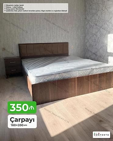 intex matras: Çarpayı – 160×200 sm - Mexanizm: Açılan, bazalı (yataq üçün geniş — 1