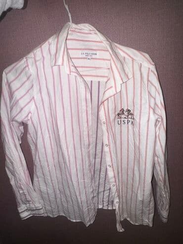 U.S. Polo Assn. qadın köynəyi - Model: Uzunqol, düyməli, klassik