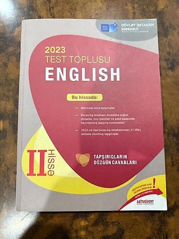 Testlər: İngilis dili Testlər 11-ci sinif, DİM, 2-ci hissə, 2023 il — 1