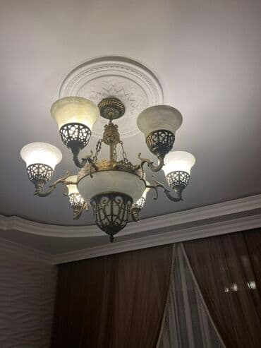 divar işıqları: Çılçıraq, 8 lampa, Metal — 1