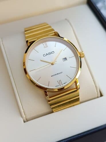 elektron saat oyrənmək: Qol saatı, Casio, rəng - Qızılı — 9