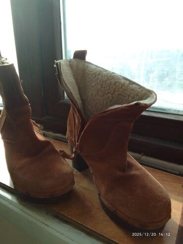 Great Wall: Qadın qış çəkmələri - Material: zamşa üstlük, iç hissə qalın süni — 1