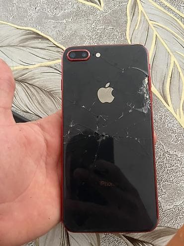 ikinci el x iphone: IPhone 8 Plus, Qırmızı, Qırıq — 1