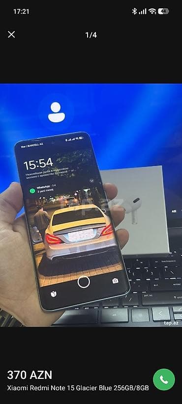 Redmi Note, 256 GB, rəng - Mavi, Barmaq izi