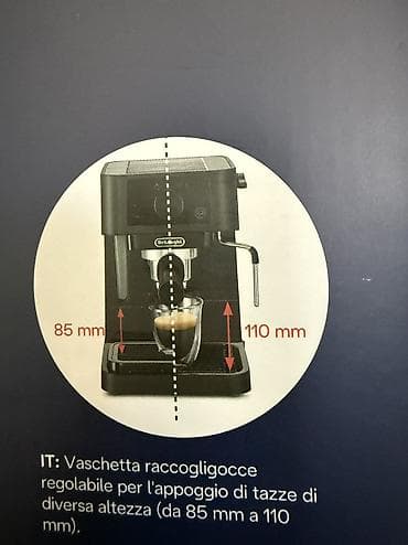 sud seperatoru: De’Longhi portafiltirli espresso/kofe aparatı Xüsusiyyətlər: - — 8