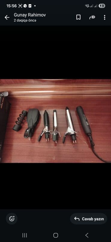 Elektrikli qızdırıcılar və radiatorlar: Çoxfunksiyalı saç formalaşdırma seti - 1 ədəd əsas elektrikli tutacaq — 1