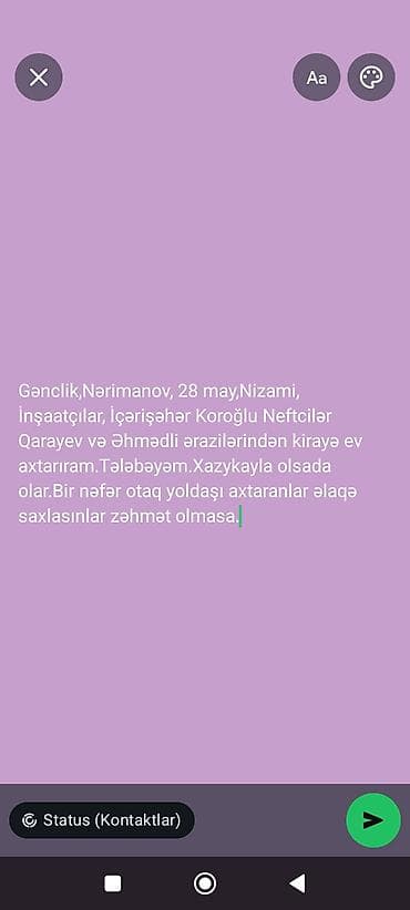 samaxi evler kiraye: 2 otaqlı, 18 kv. m — 1