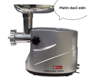 Ət çəkən maşın Silver, 3500 Vt, Yeni