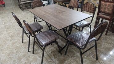 гумбо таблетка: Для кухни, Новый, Складной, Прямоугольный стол, 6 стульев — 2