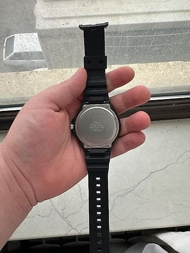 kişi paltolari: Qol saatı, Casio, rəng - Qara — 2