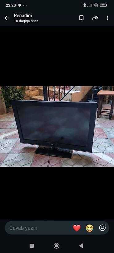 televi: LG televiziya - Marka: LG - Ekran: təxminən 32–37 düym diaqonal — 2