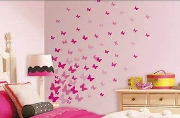 divar ucun dekor: Əlamətdar günlərinizə gözəlliklər qatın. Kəpənəklər dekoru - qapı — 15