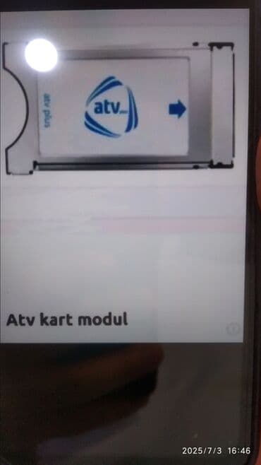 ucuz atv: Bu, ATV televiziyası üçün nəzərdə tutulmuş bir kart moduludur. Modul — 1