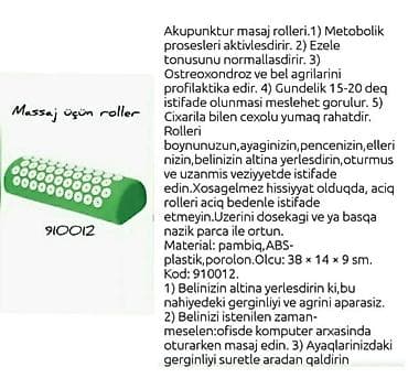Akupunktur masaj rolleri