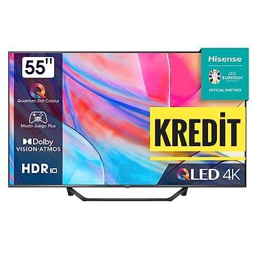 Yeni Televizor Hisense QLED 55" 4K (3840x2160), Pulsuz çatdırılma