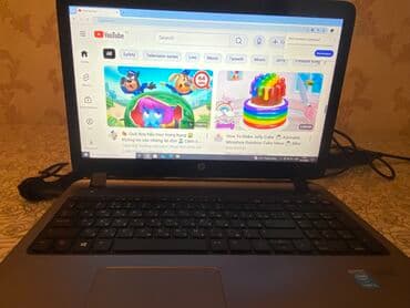 HP noutbuk - Ekran: 15.6" geniş ekran, parlaq və rahat baxış üçün. -