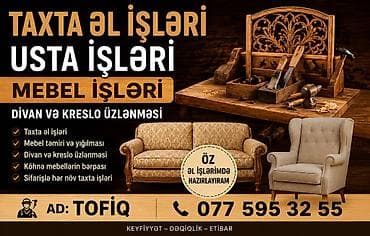 komputer format qiymeti: Hər növ Mebellərin və Taxta Məmulatlarının hazırlanması və təmiri — 1