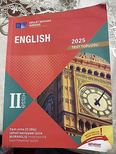 Kitablar və jurnallar: İngilis dili Testlər 11-ci sinif, DİM, 2-ci hissə — 1