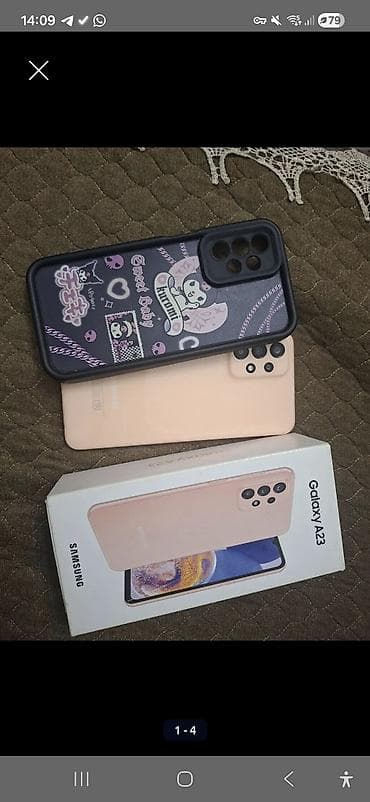 telfonlar samsung: Samsung Galaxy A23, 128 GB, rəng - Çəhrayı, İki sim kartlı — 3