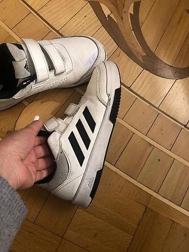 Bodi: Original! Adidas uşaq idman ayaqqabısı - Rəng: ağ, qara detallarla - — 9