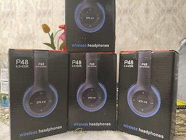mikrofon qiymeti: P48 Wireless Headphones – 5.3+EDR - Bağlantı: Bluetooth 5.3 + EDR – — 1