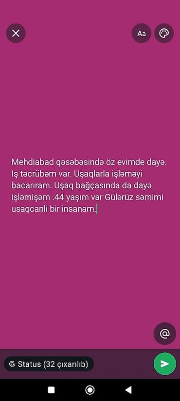 qapilar ev: Mehdiabad qəsəbəsində öz evimdə uşaq baxımı xidməti göstərirəm — 1