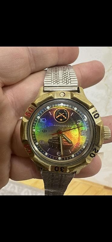 Сумки: Наручные часы, Vostok, цвет - Золотой — 3