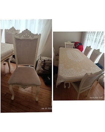 Qonaq otağı üçün, İşlənmiş, Kvadrat masa, 8 stul lalafo.az -da Qonaq otağı üçün, İşlənmiş, Kvadrat masa, 8 stul